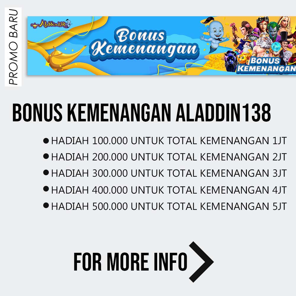 Bonus kemenangan aladin138