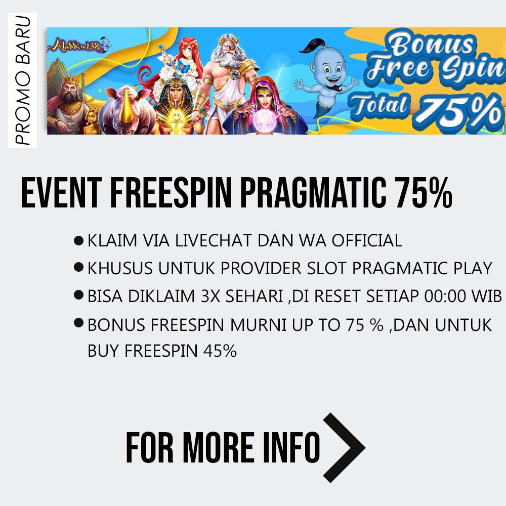event freespin pragmatic 75%